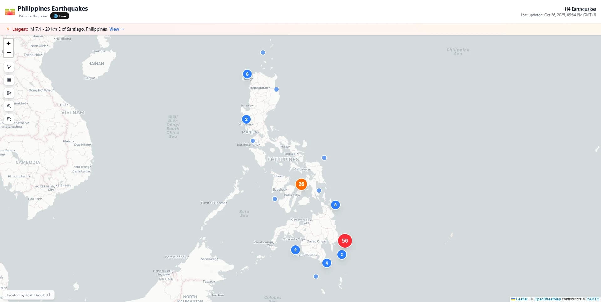 PH Earthquakes